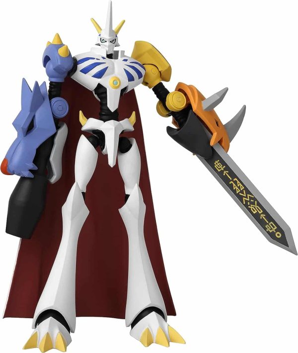 Anime Heroes Bandai Digimon Omegamon Action Figure | 6.5'' Tall Omegamon Articulated Anime Figure with Extra Set of Hands and Accessories | Collectable Anime Merch Digimon Figure Omegamon
