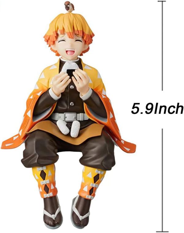 TCXDOQ Demon Figure Anime Action Figures Sitting Pose Eating Rice Balls Perching Figurine Model Toys (Zenits-Agatsum)