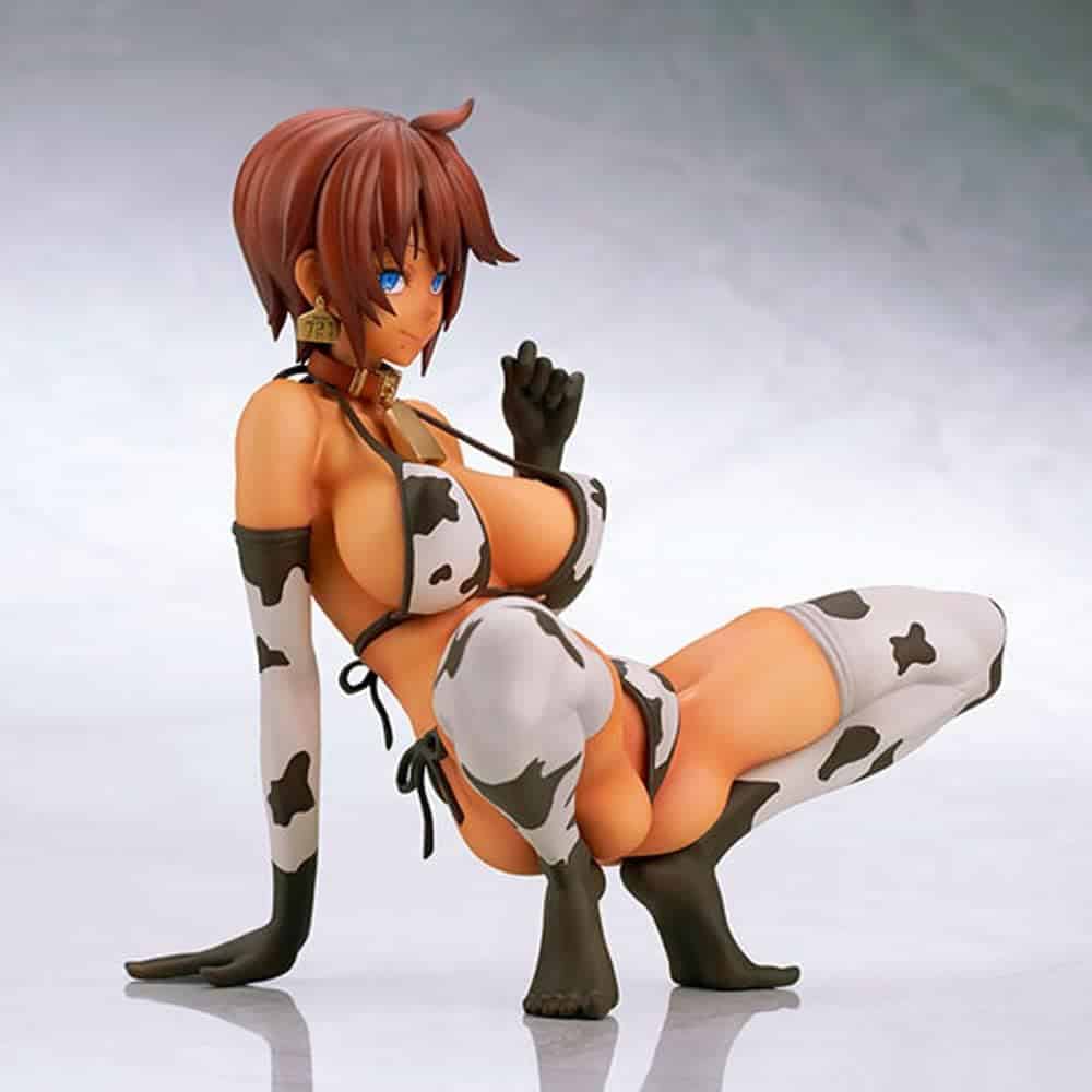 GOGOGK Ecchi Figure A Nyuugyuu Life Holstein/Jersey Ver. 1/6 Clothes are Removable Anime Figure Statue Toys Model Collection Soft 5.9inch/15cm Complete Figure