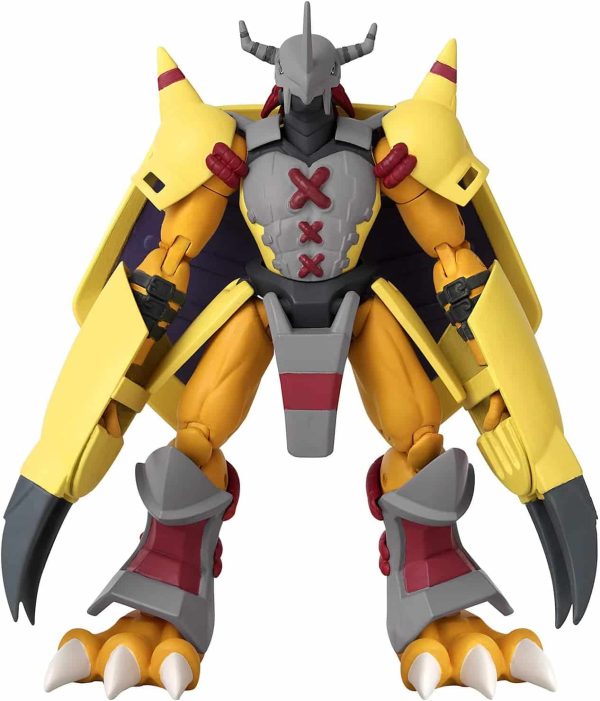 Anime Heroes Bandai Digimon WarGreymon Action Figure | 6.5'' Tall WarGreymon Articulated Anime Figure with Extra Set of Hands and Accessories | Collectable Anime Merch Digimon Figure Wargreymon