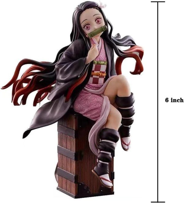 RUIYUE Nezuko Figure Demon Slayer Anime Figure About 6 Inches High Demon Slayer Figure Kamado Nezuko 1Pcs