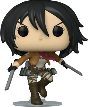 POP Attack on Titan - Mikasa Ackermann with Swords Funko Pop! Vinyl Figure (Bundled with Compatible Pop Box Protector Case), Multicolored, 3.75 inches
